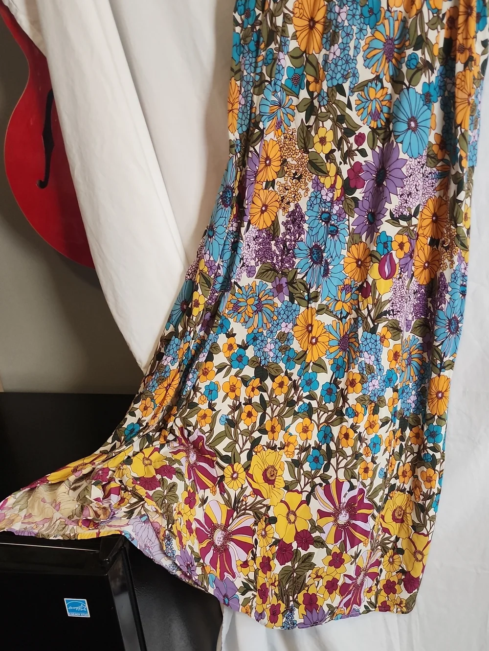Natural Life Size Small Floral Boho Maxi Dress - Picture 4 of 6